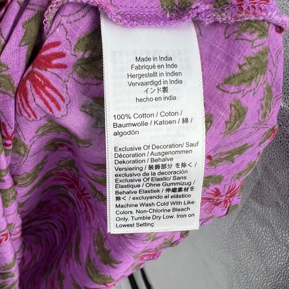 J. Crew Women's Wave Maxi Dress in Iris Floral Voile Bright Purple Size XXL NWT - Picture 9 of 10